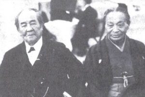 左:渋沢栄一 右:大倉喜八郎