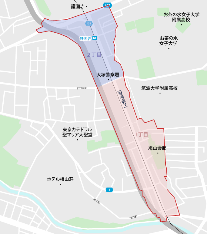 東京都文京区音羽地図
