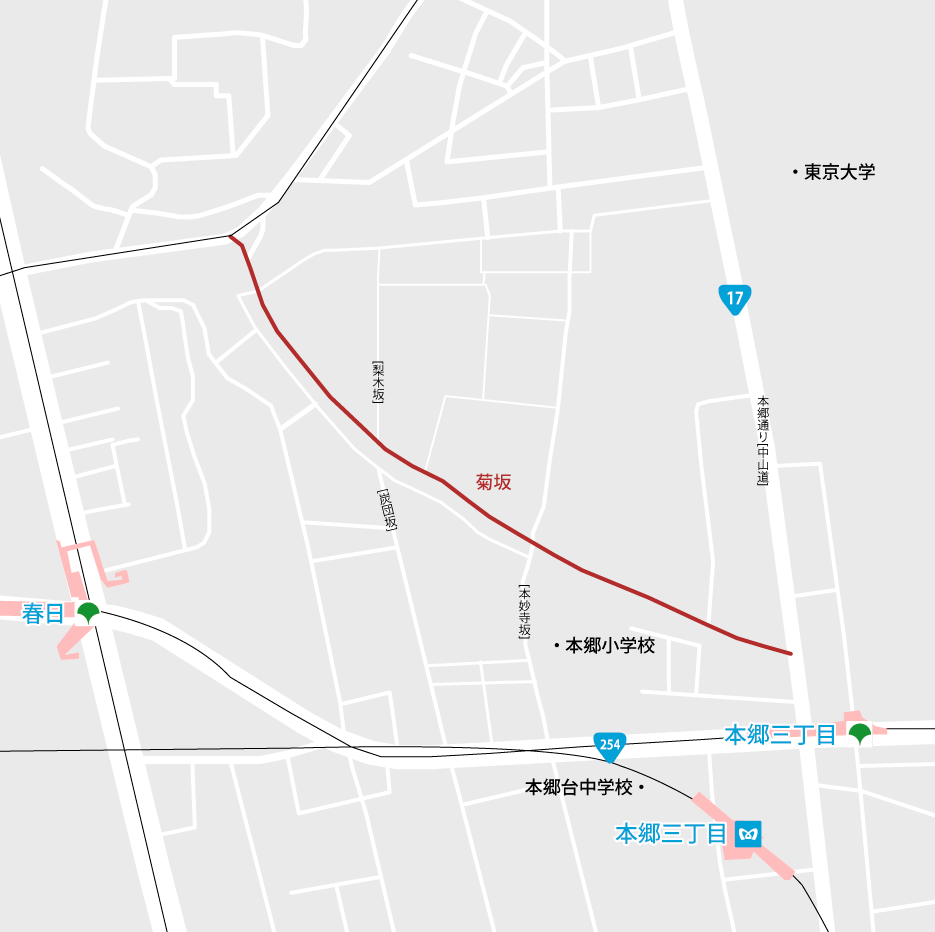 菊坂地図