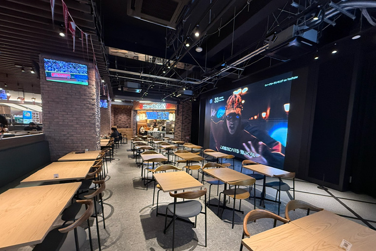FOOD STADIUM TOKKYO　大型モニター
