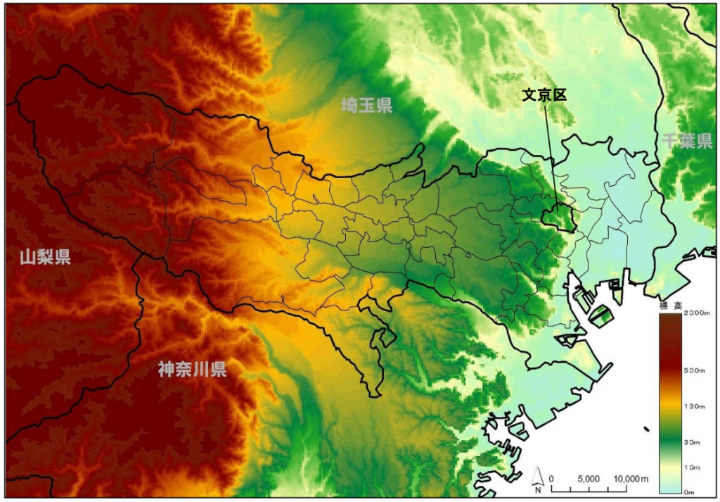 東京の標高